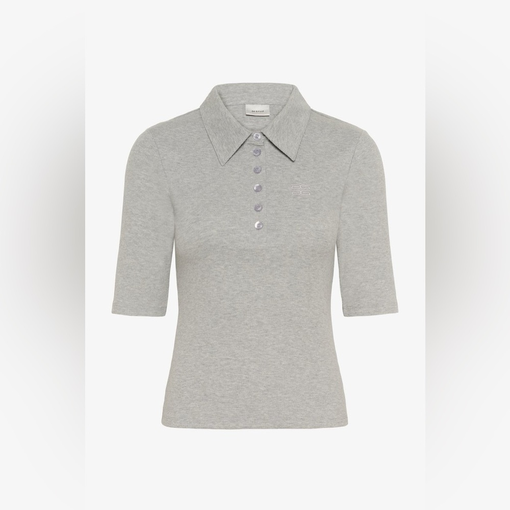 Gestuz GZDREW Polo shirt - grey mélange